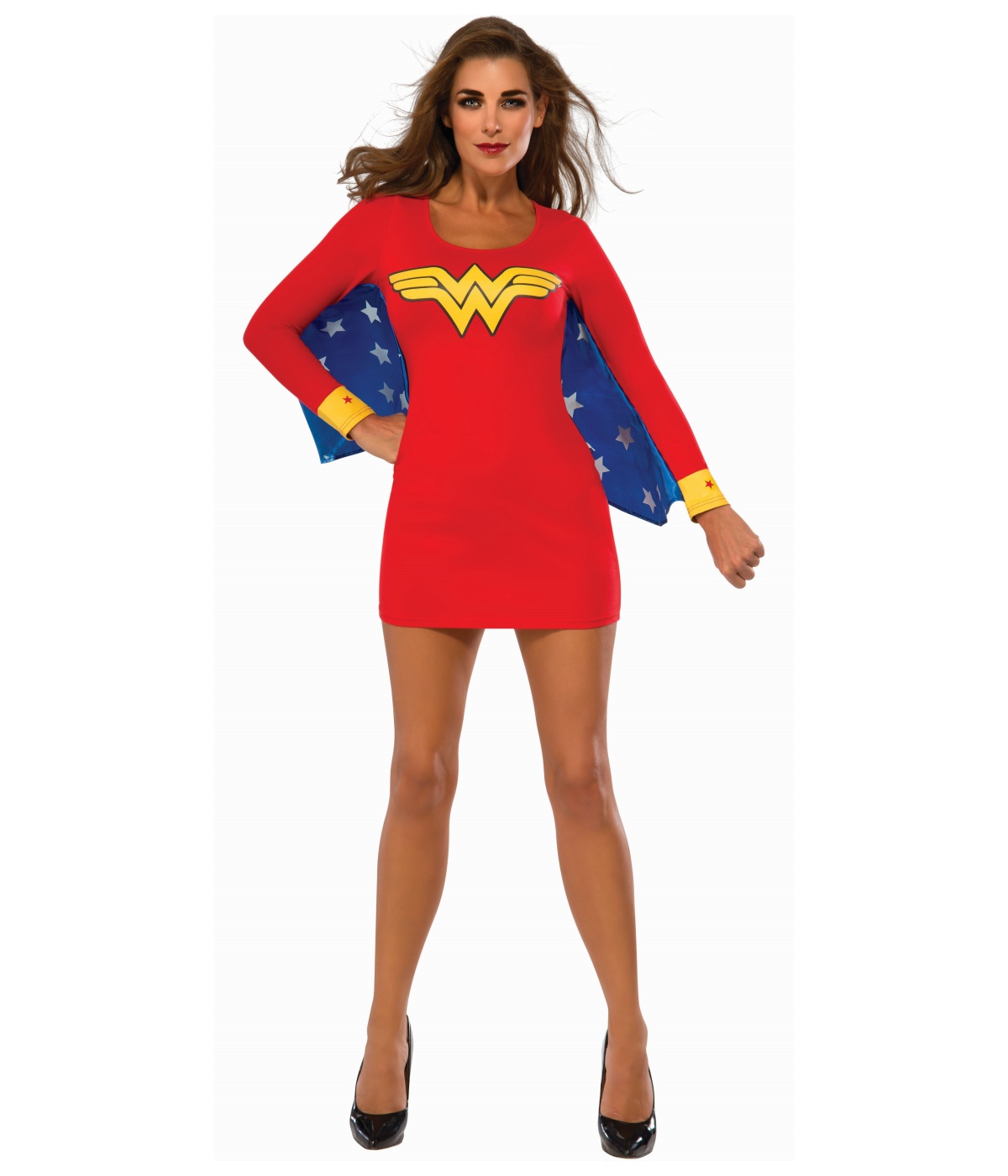 Wonder Woman Cape Dress Womens Costume 