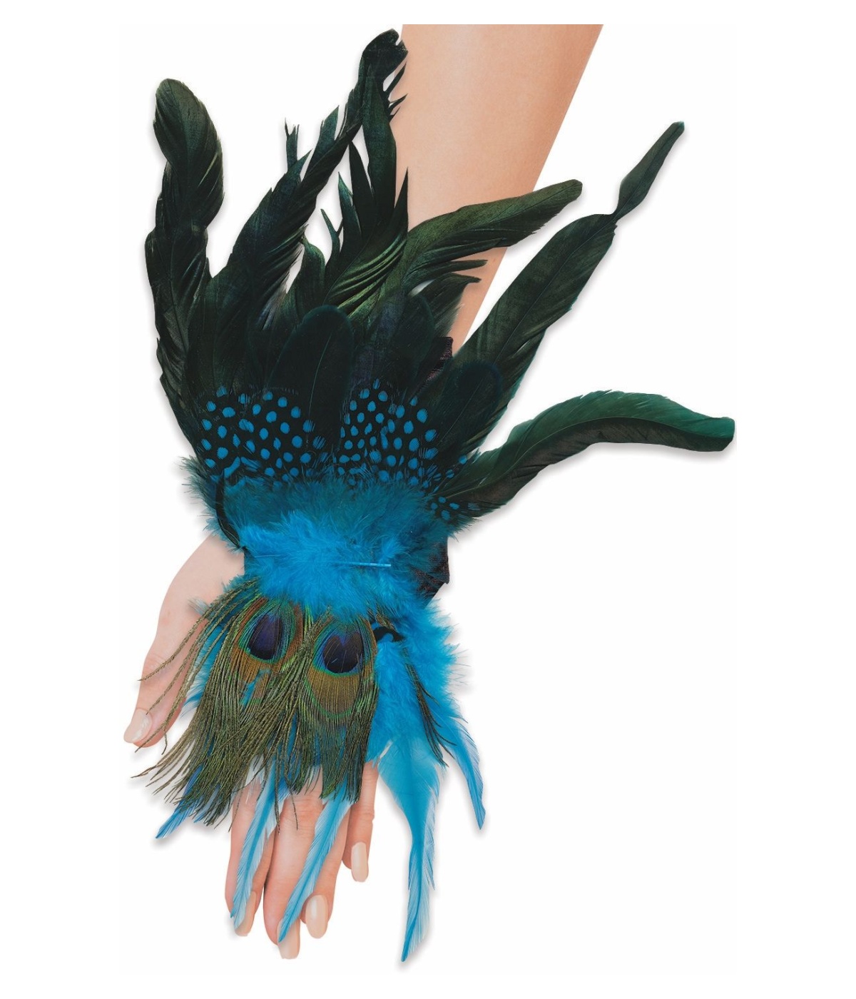  Womens Peacock Wrist Cuffs