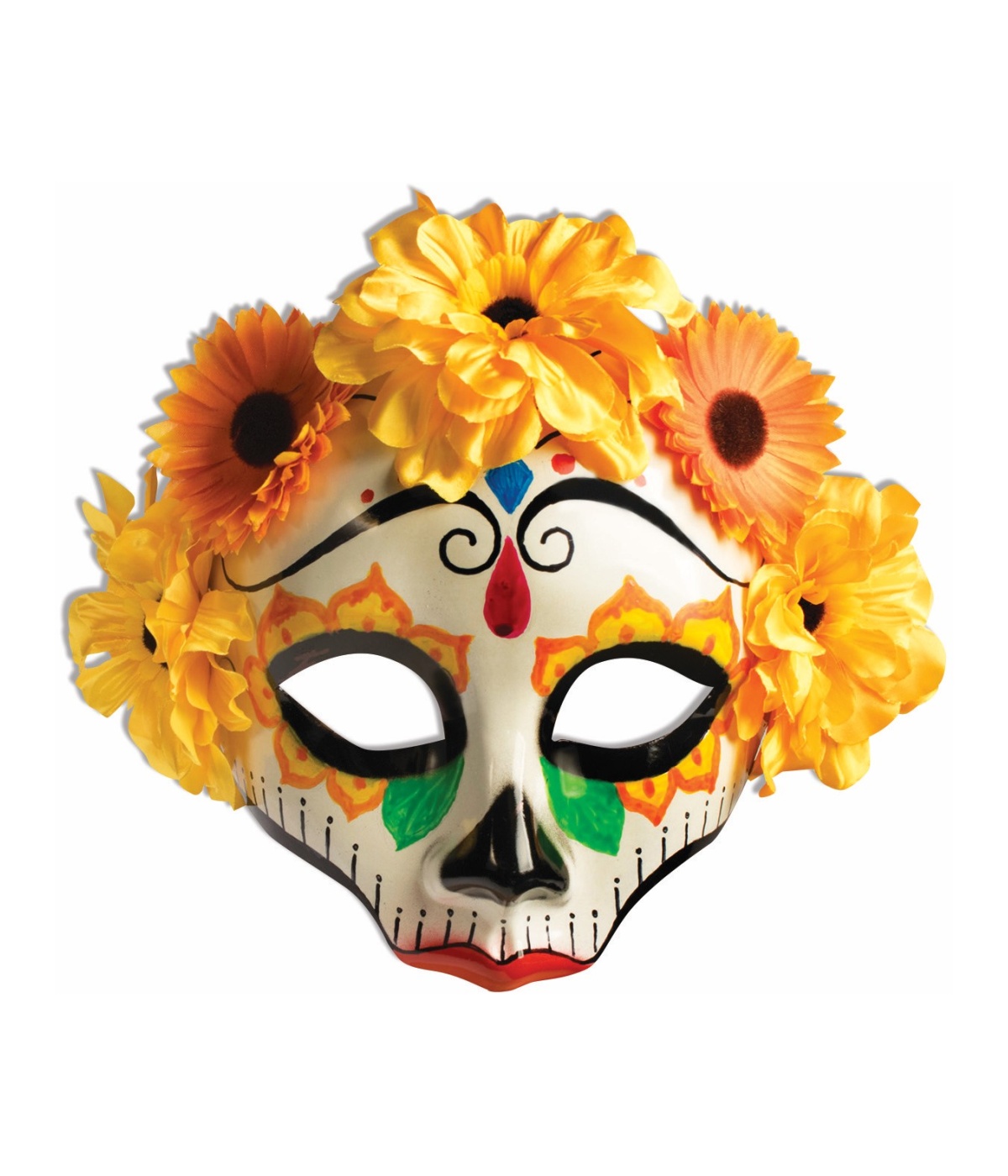  Womens Skull Flower Mask