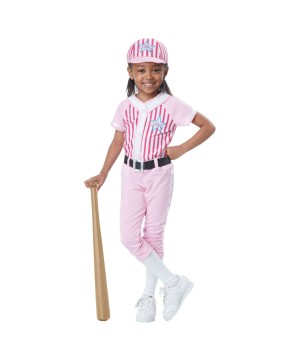 Baseball Player Baby Girls Toddler Costume - Sports Costumes