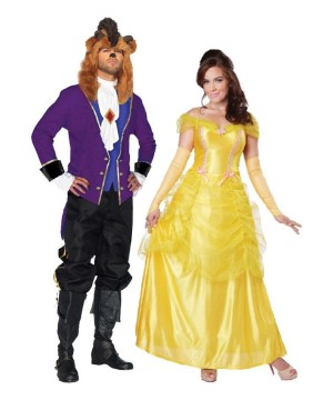 Beauty and the Beast Xlarge Couple Costume Kit
