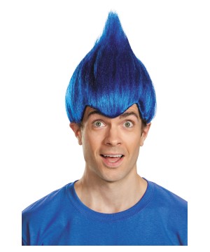 Dark Blue Wacky Troll Wig