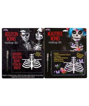 Beautiful Bones or Skeleton Bones Makeup Kit