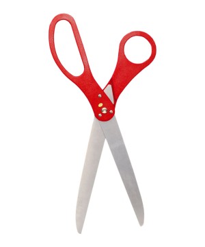 Trademark Innovations 25 Ceremony Ribbon Cutting Scissors (Red)