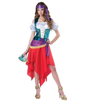 Mystical Gypsy Woman Costume - Renaissance Costumes