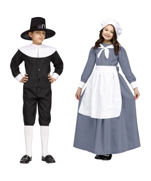 Pilgrim Costumes & pilgrim costume accessories for kids & adults