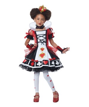 Queen of Hearts Girls Costume