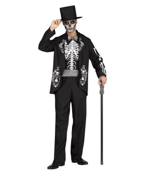 Skeleton King Men Costume - Scary Costumes
