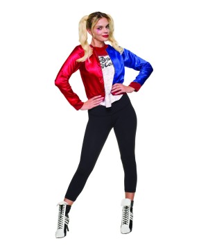 Suicide Squad Harley Quinn Women Costume and Wig
