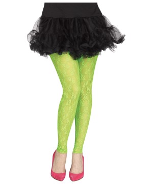1980s Footless Green Tights