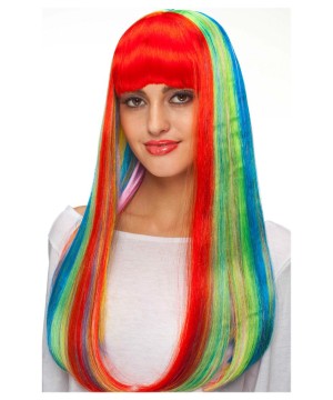 Spectra Neon Rainbow Women Wig