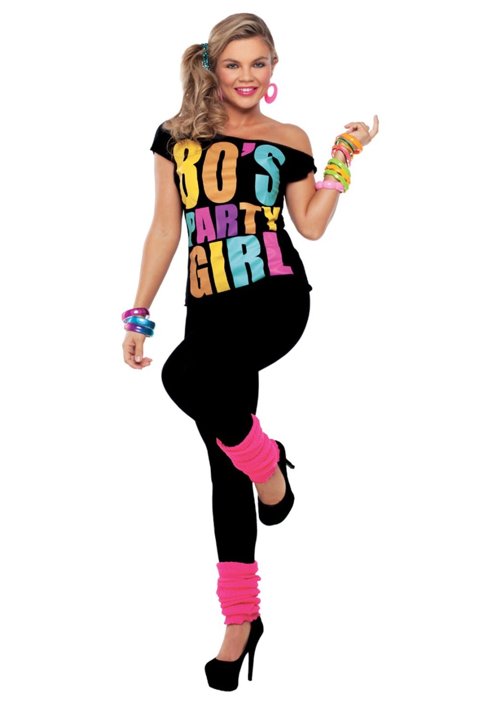 80s Party Girl Women Shirt 1980s Costumes, 53% OFF