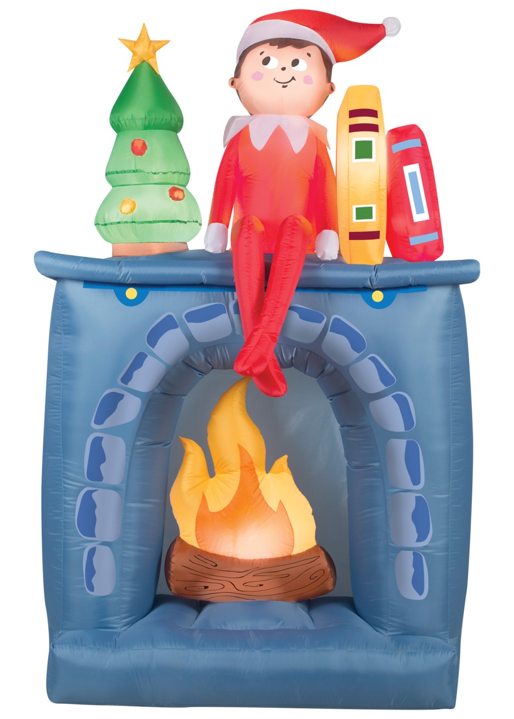 Airblown Fireplace Christmas Decoration