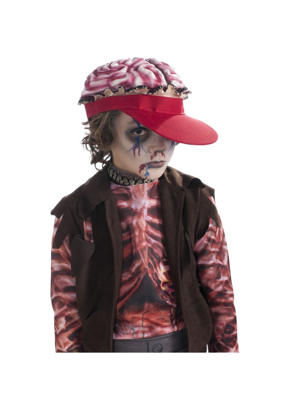 Kids Baseball Hat With Brains