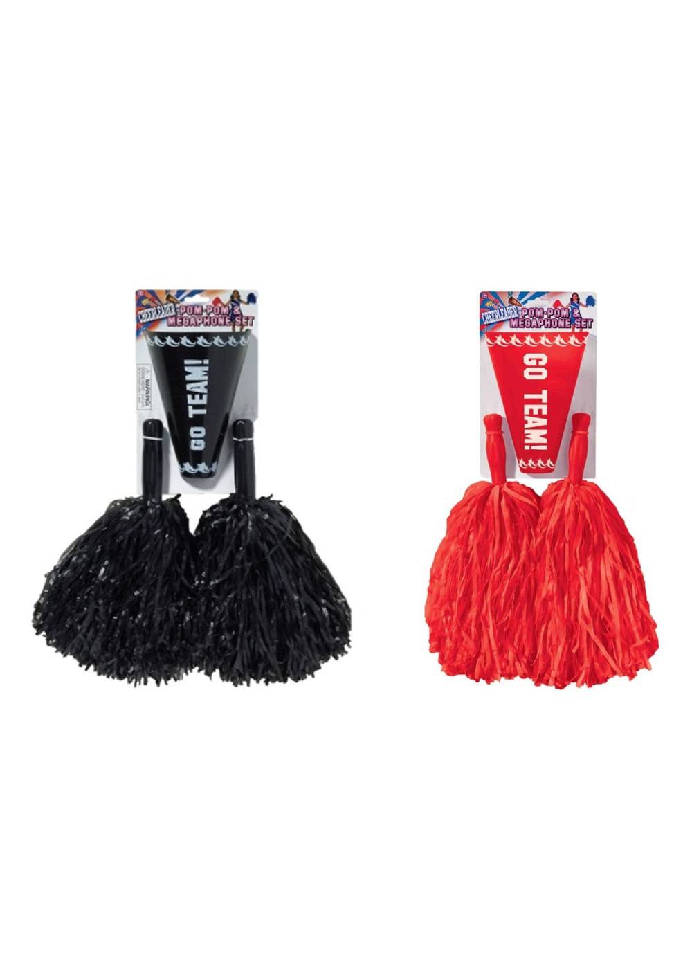 Black And Red Cheerleader Accessory Sets
