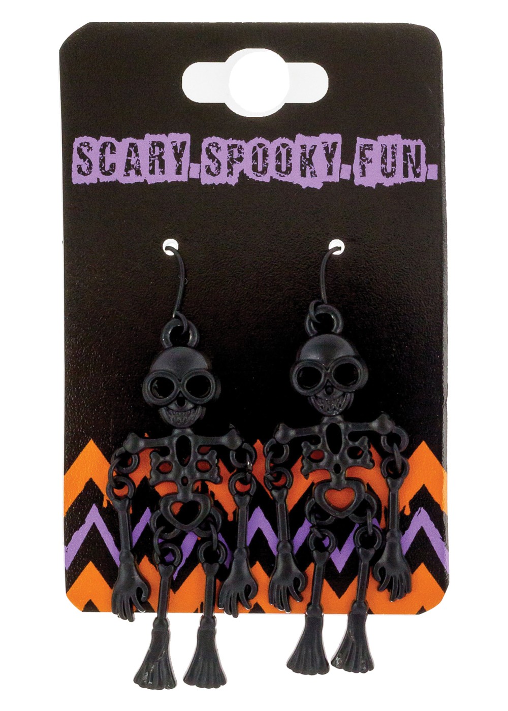 Black Mini Skeleton Earrings