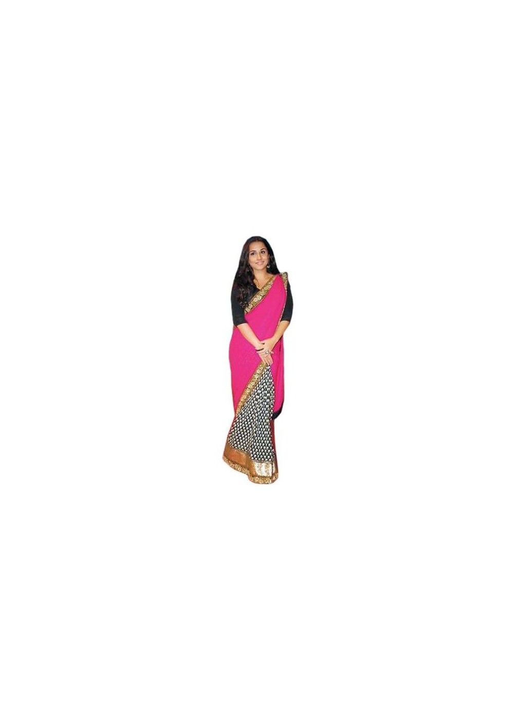 Bollywood Design Crepe Sari