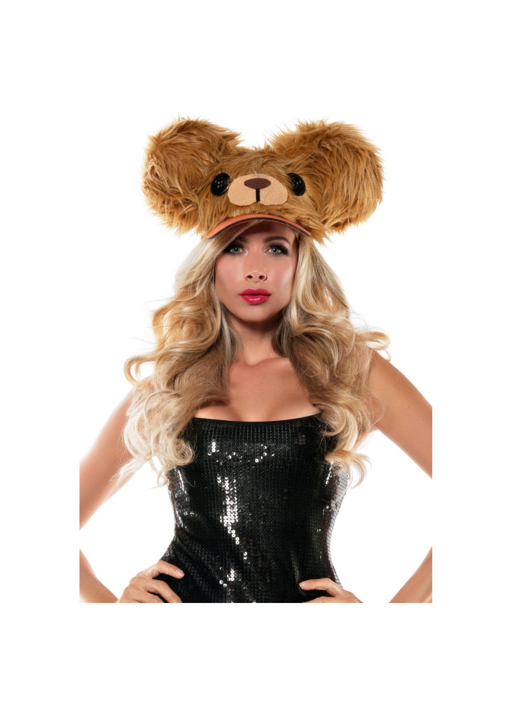 Brown Bear Fuzzy Hat