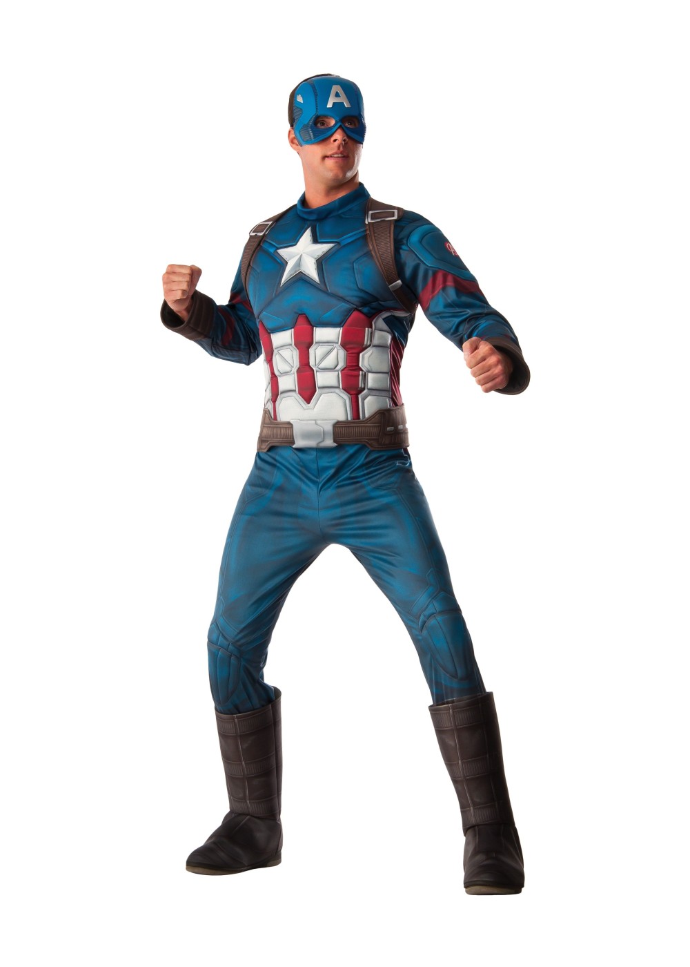 Civil War Deluxe Captain America Men Costume