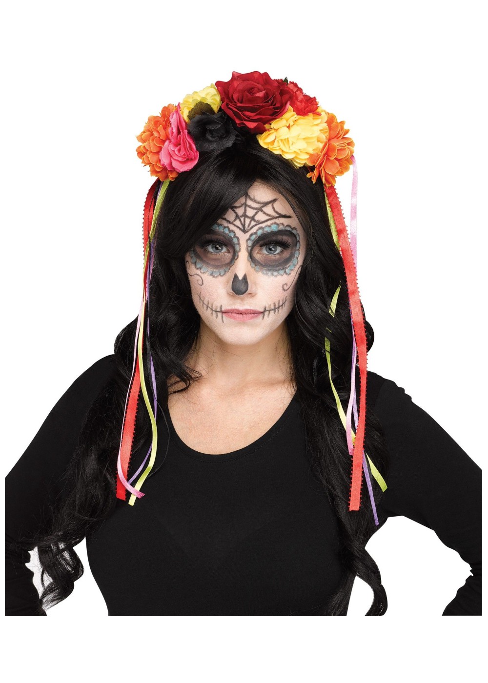 Day of the Dead Floral Headband - Holiday Costumes