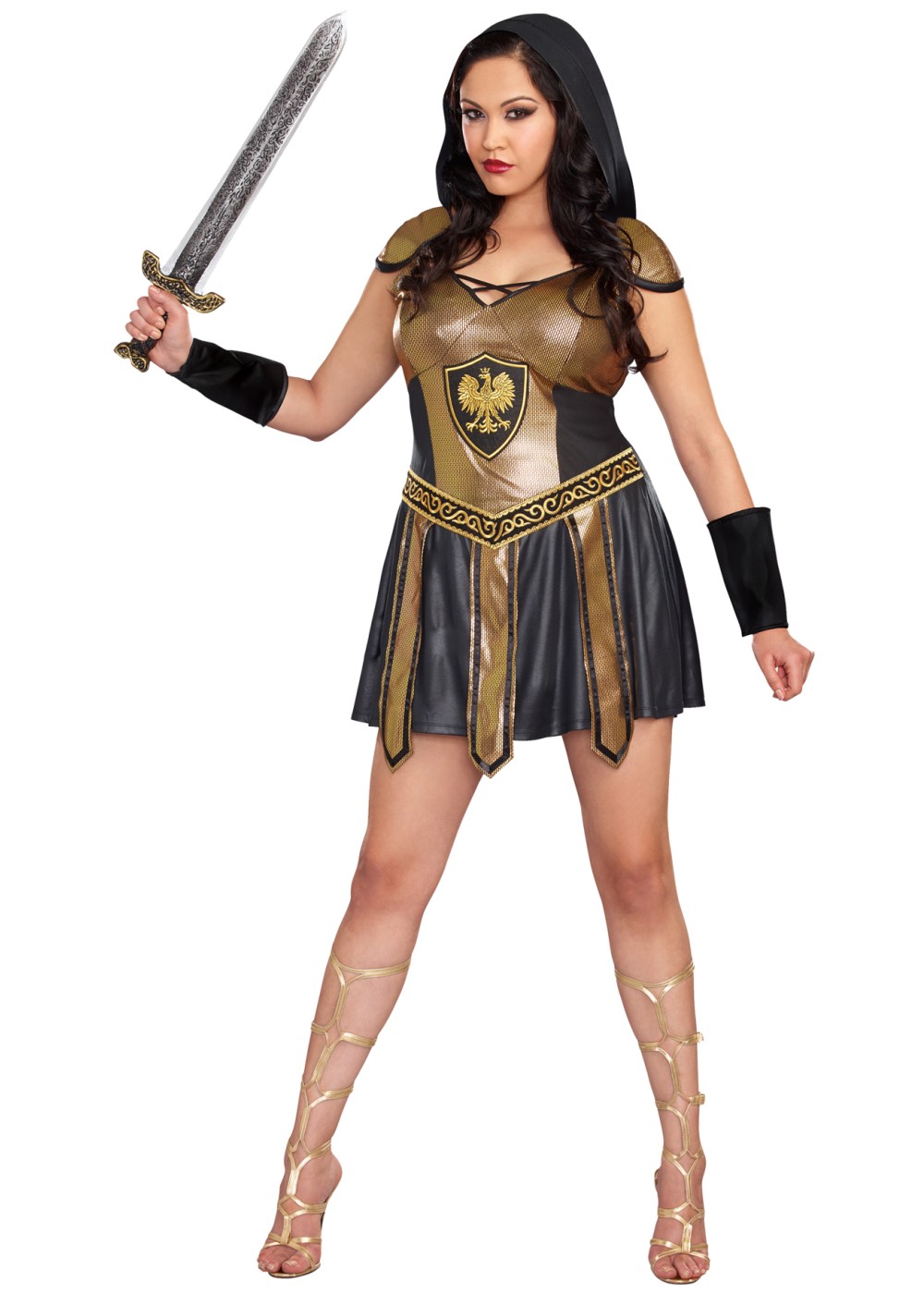 Deadly Warrior Women Plus Size Costume