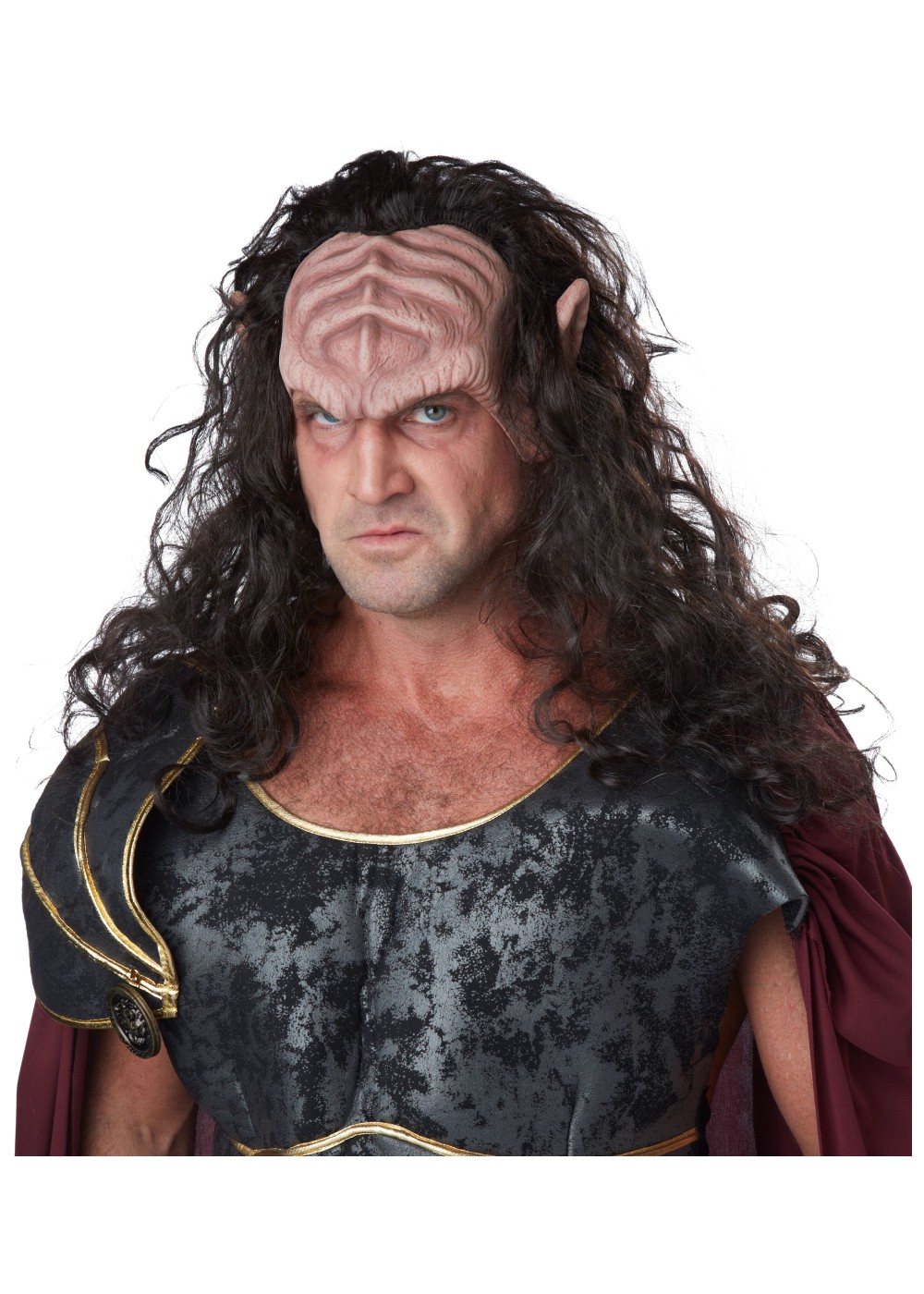 Deep Space Warlord Half Mask With Hair