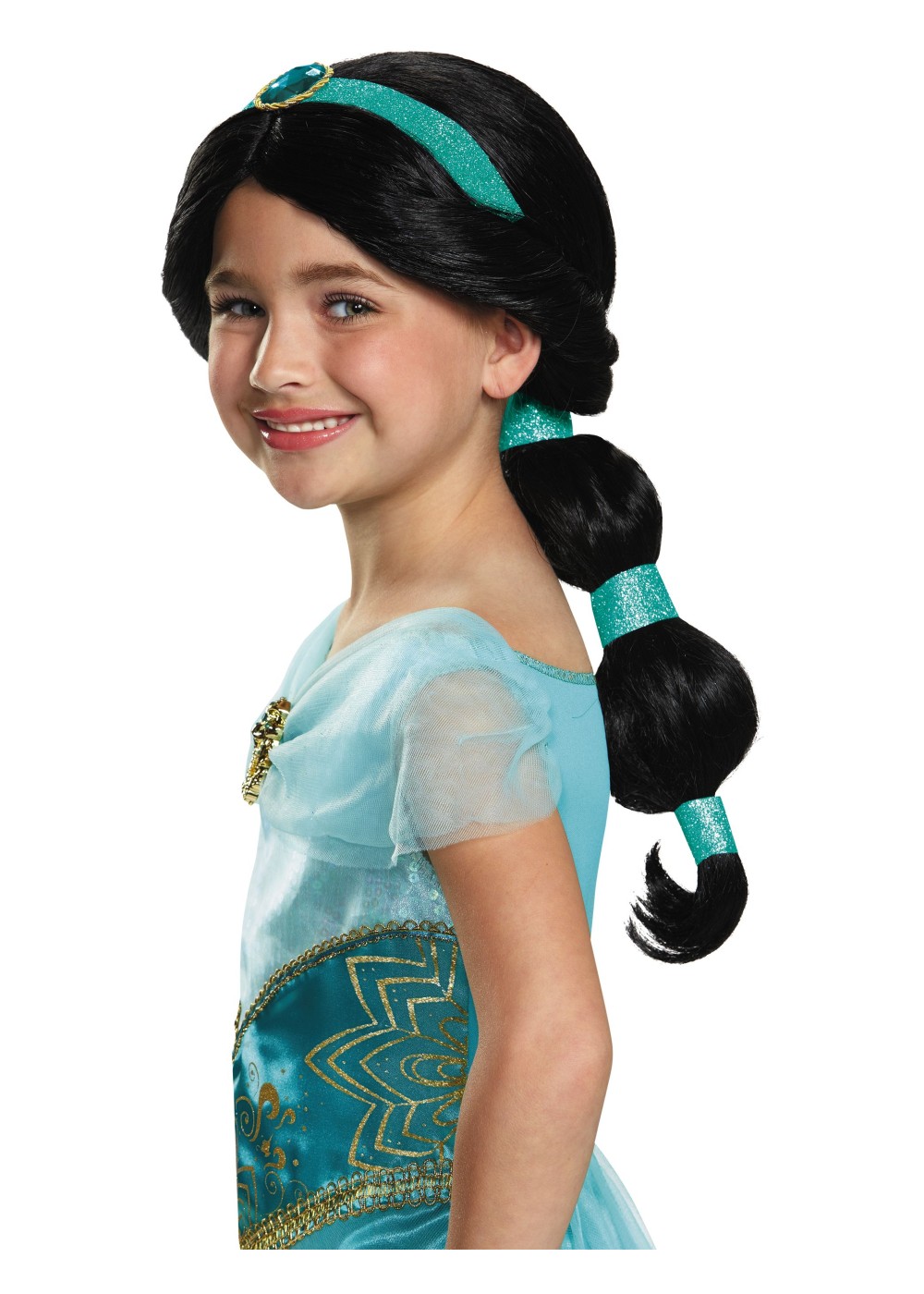 Kids Disney Princess Jasmine Girls Wig