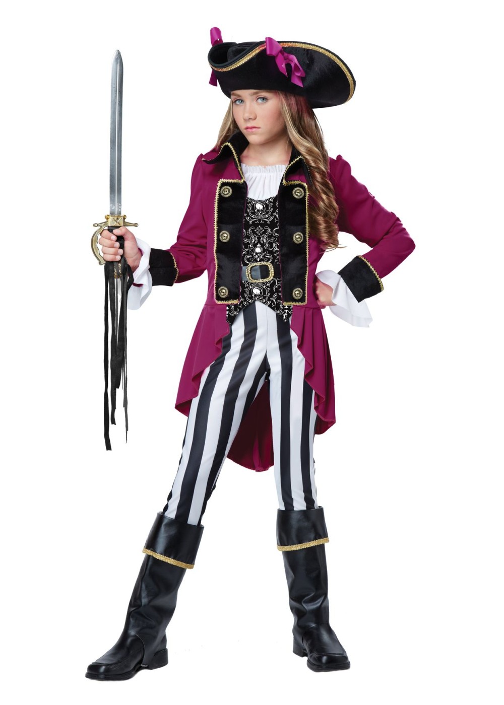 Kids Fashion Pirate Tween Girls Costume