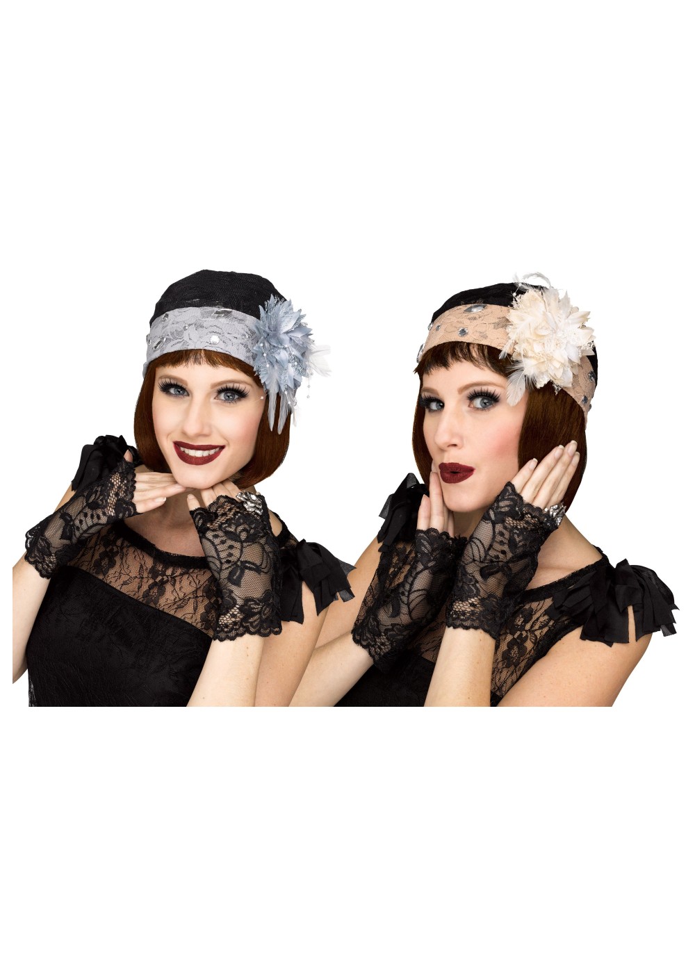 Flapper Cloche And Gloves Set