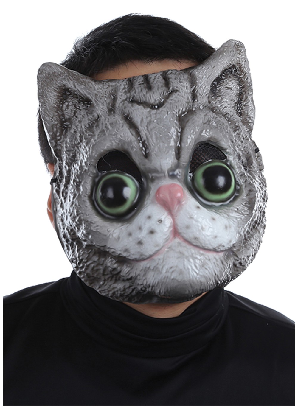 Fuzzy Face Cat Mask