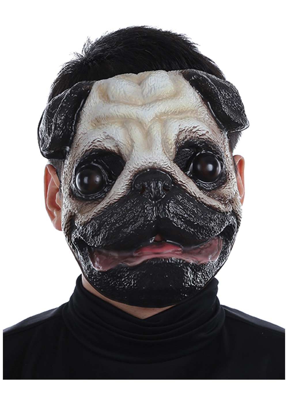 fuzzy face dog mask