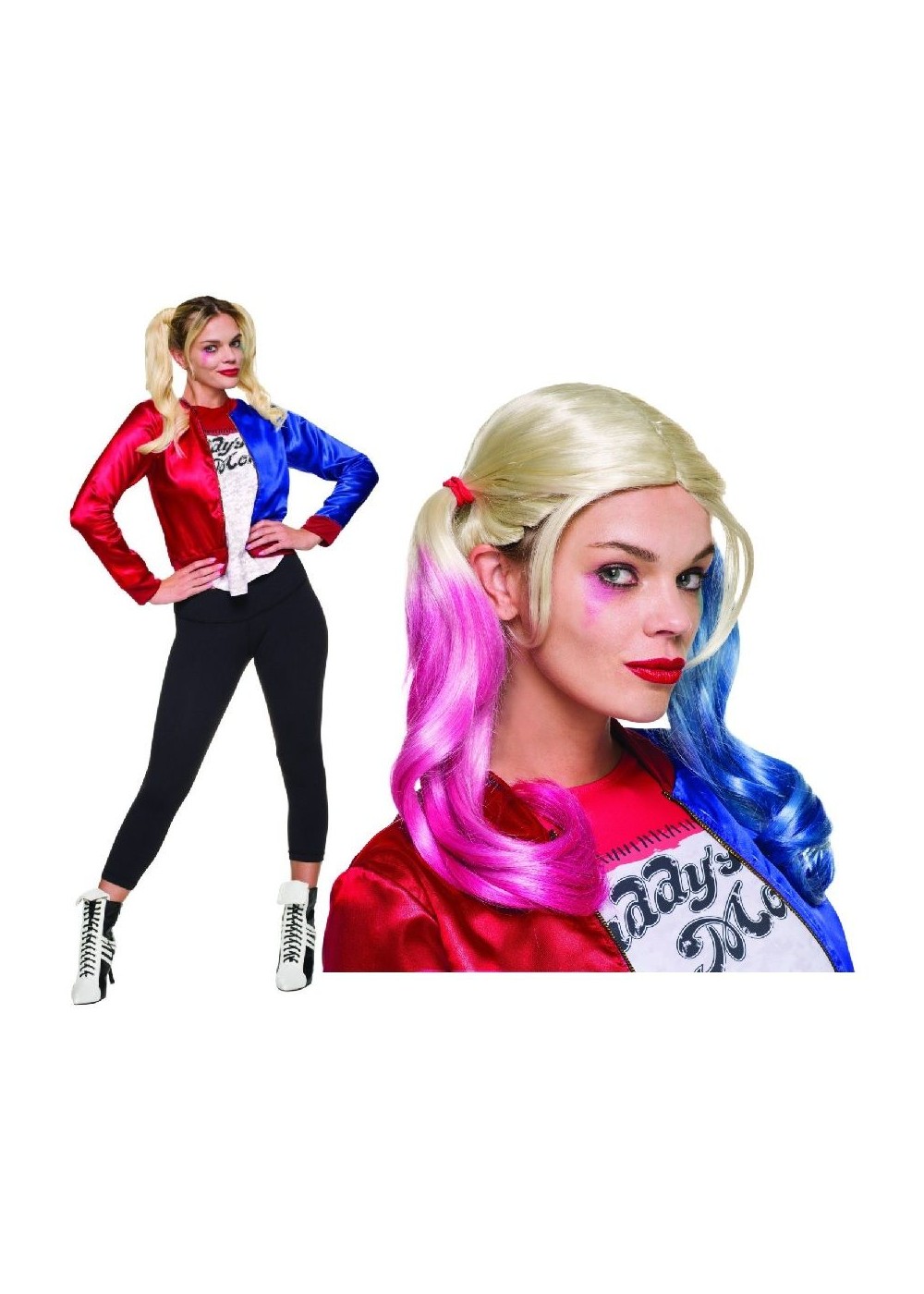 Harley Quinn Wig and Jacket Kit - Accessories
