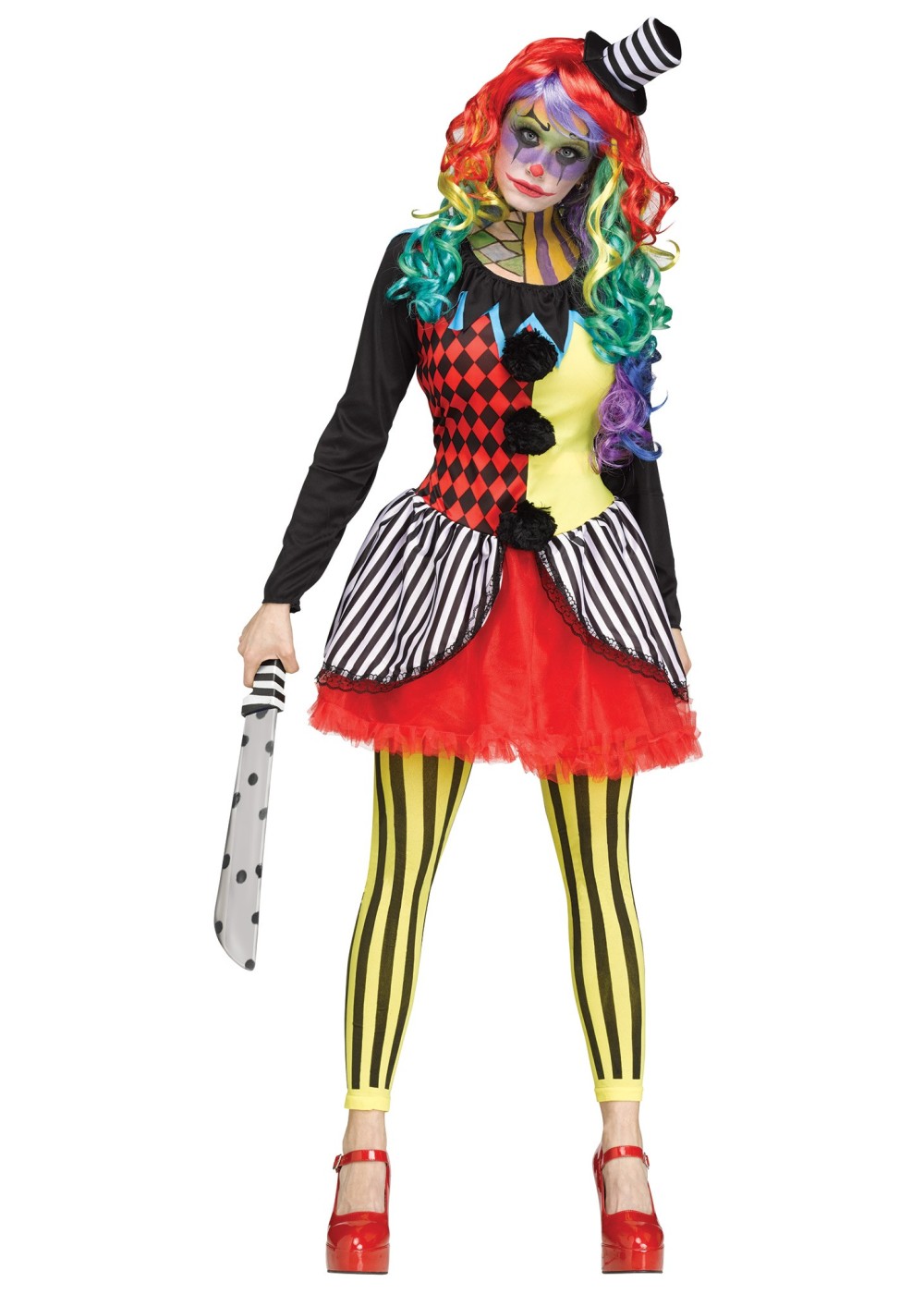 Killer Clown Women Costume - Scary Costumes