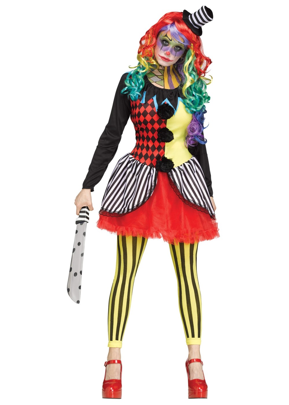 Killer Clown Women Costume Scary Costumes 5604