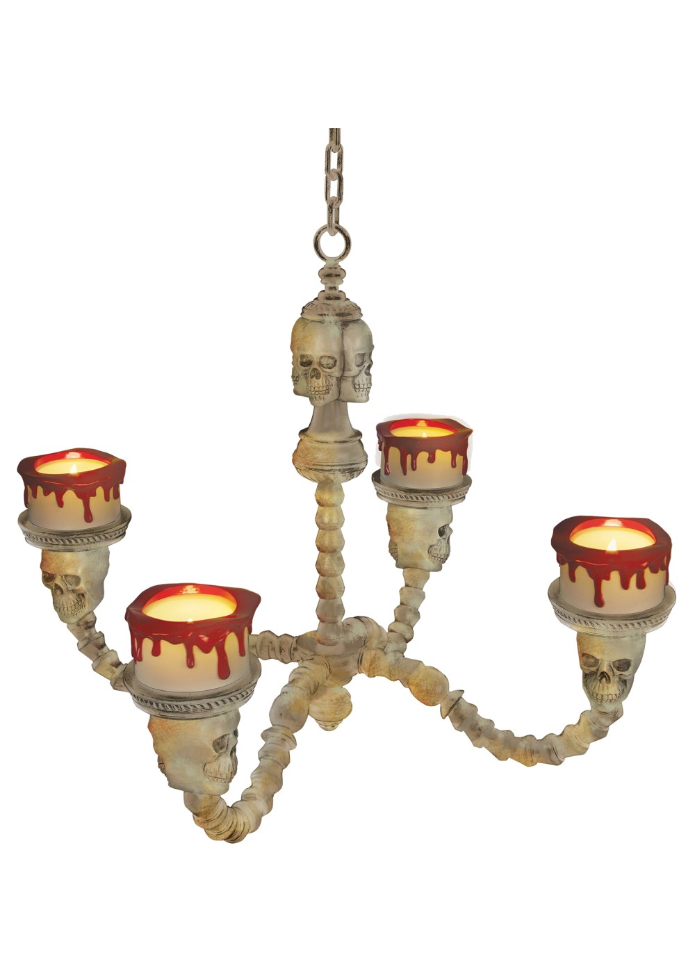 Light Up Bone Chandelier Decoration