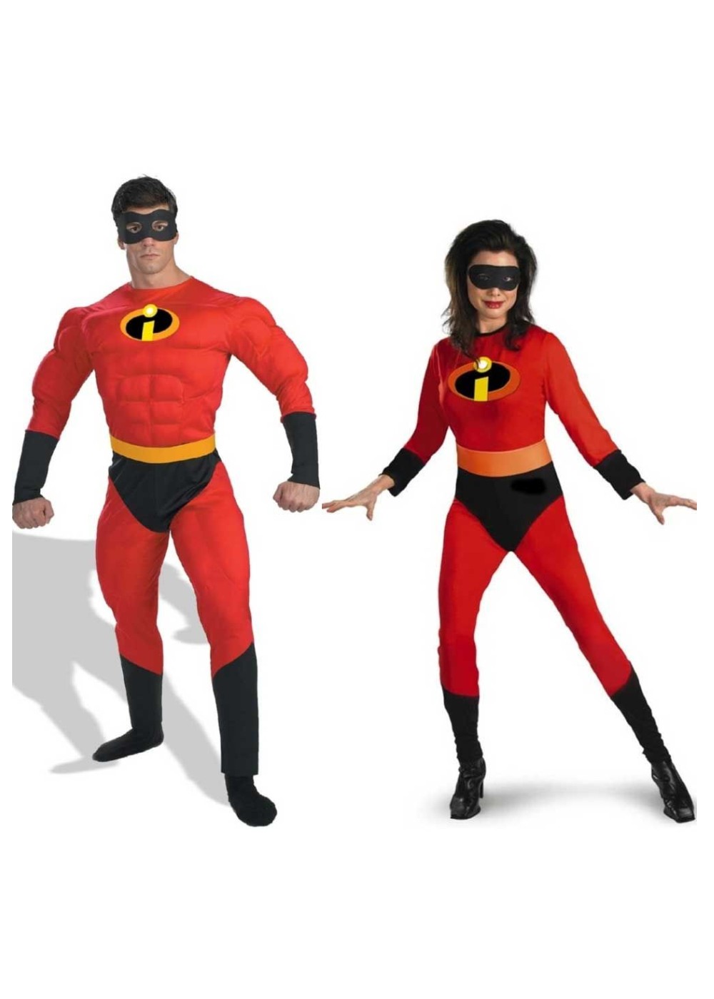Mr. Incredible And Mrs. Incredible Costumes Set