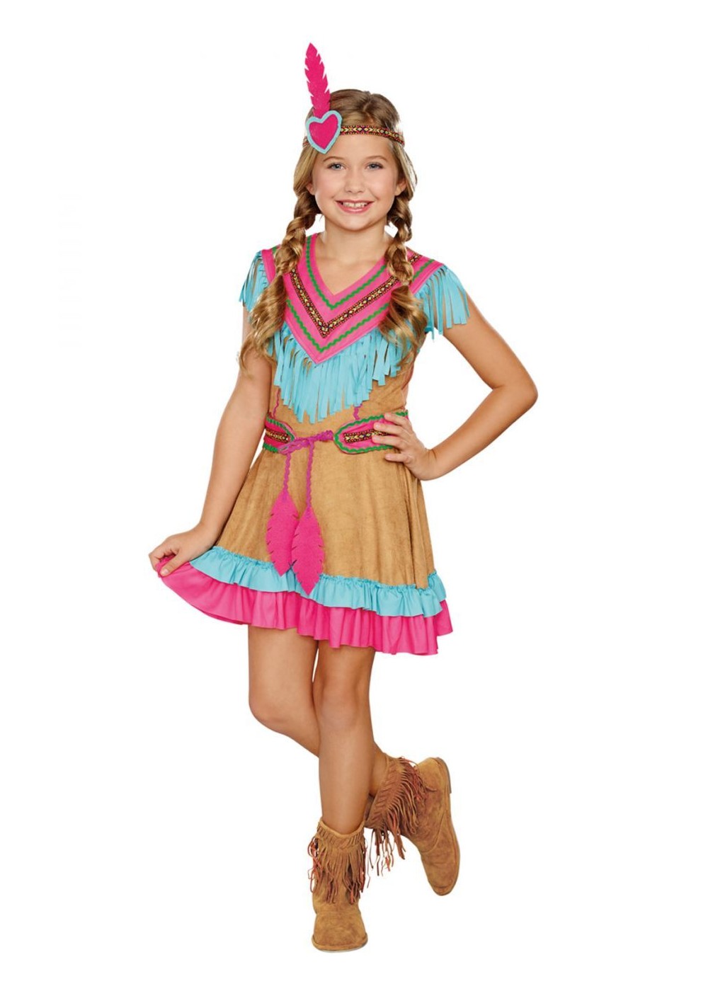 Kids Native American Beauty Girls Indian Costume