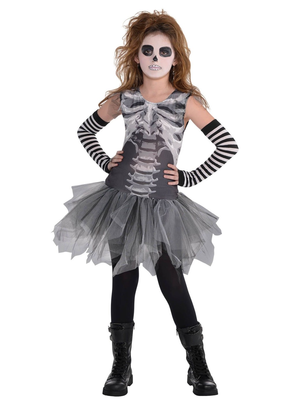 Black and Bone Girls Petticoat Dress - Scary Costumes