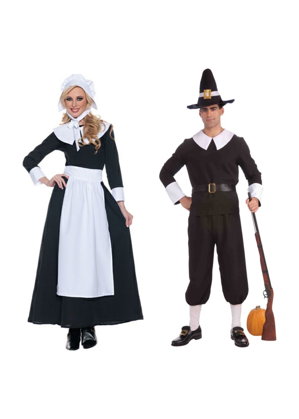 Pilgrim Men And Women Couples Costume Set