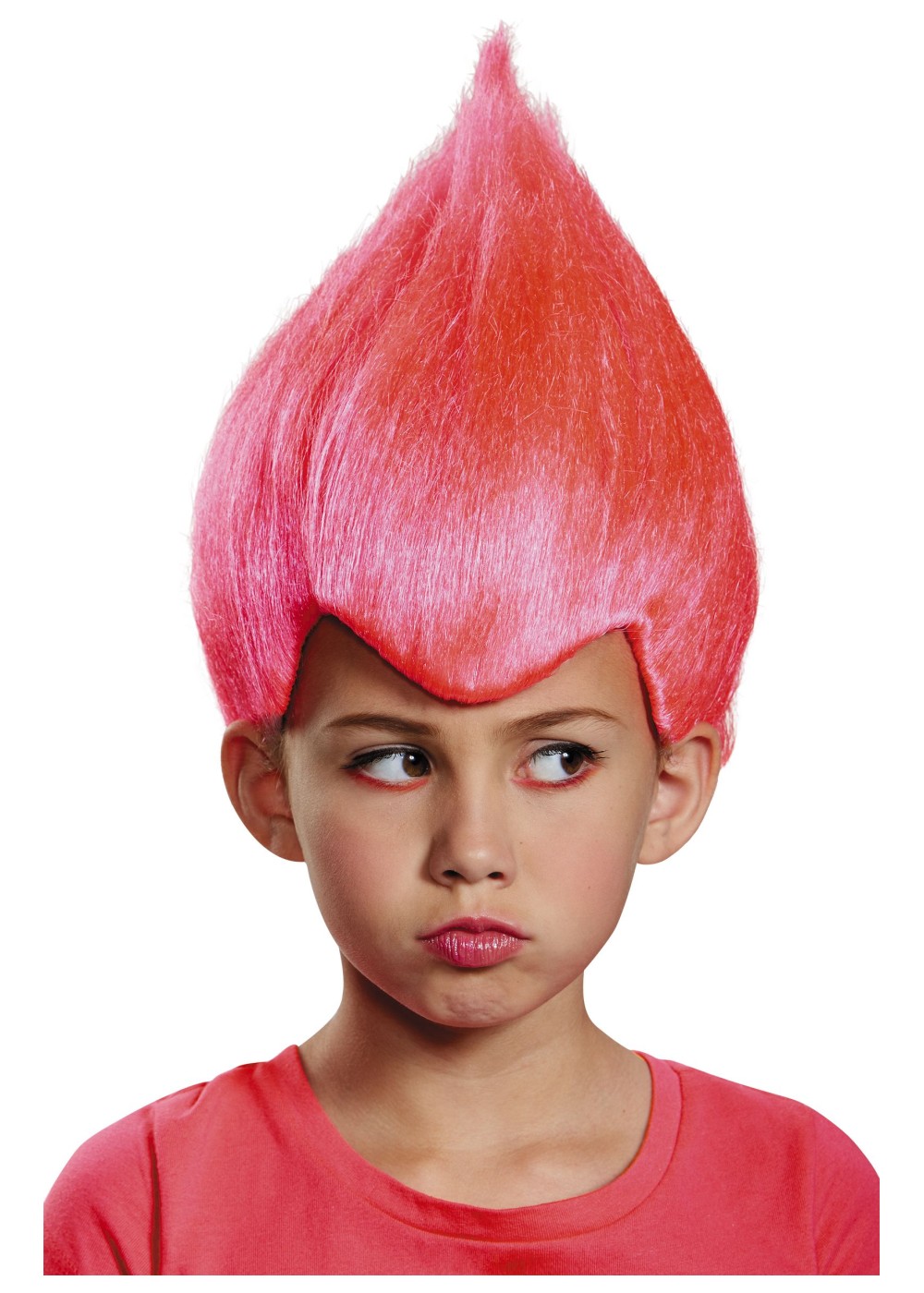 Kids Pink Wacky Child Troll Wig