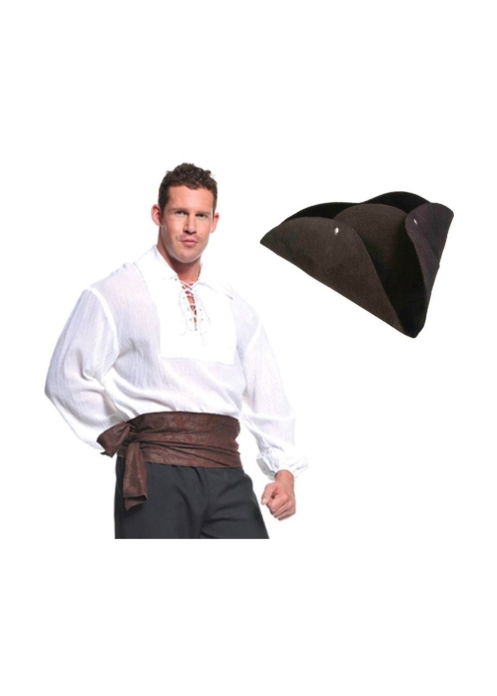 Pirate Man Shirt And Hat Kit