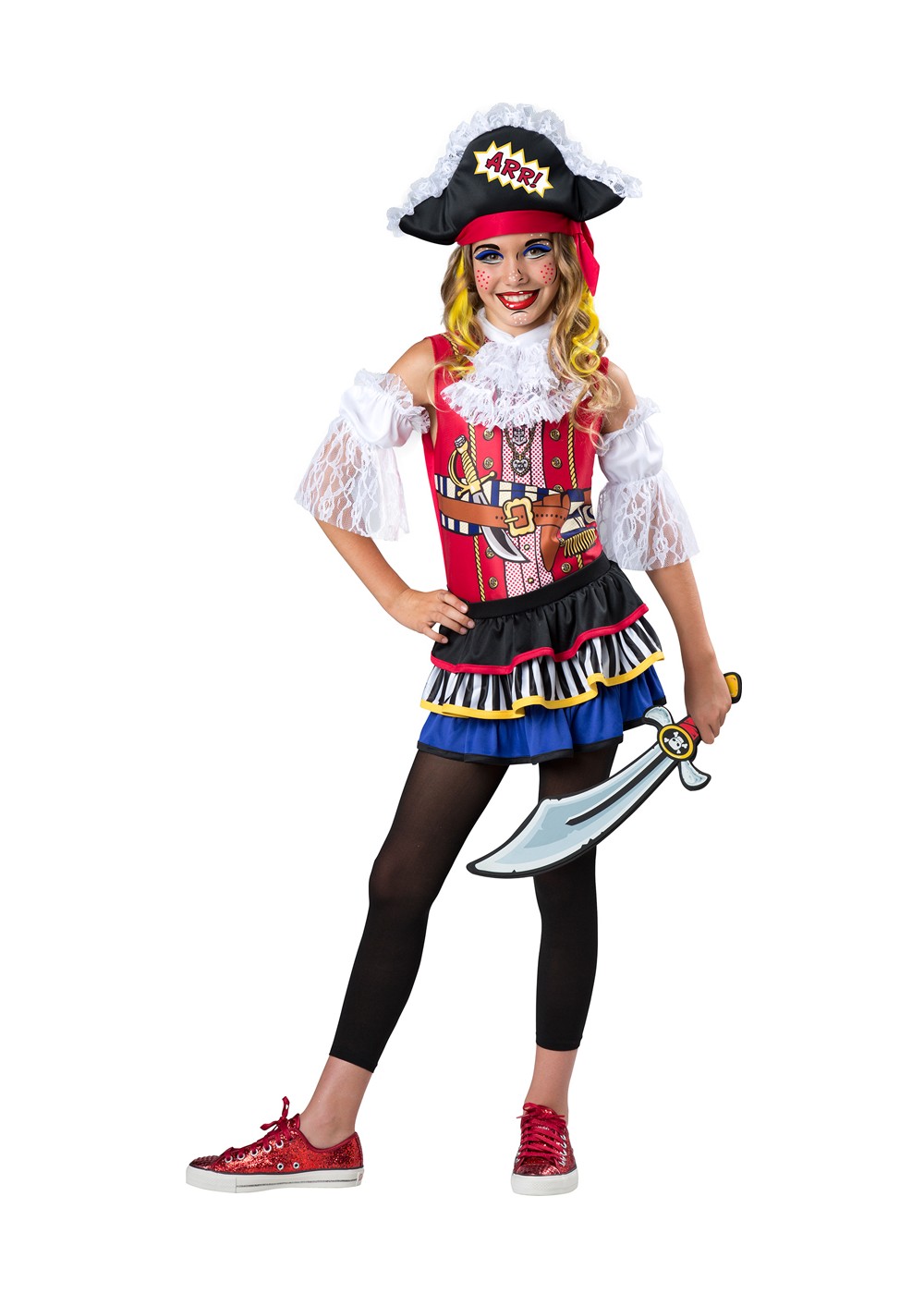 Kids Pop Pirate Girls Costume