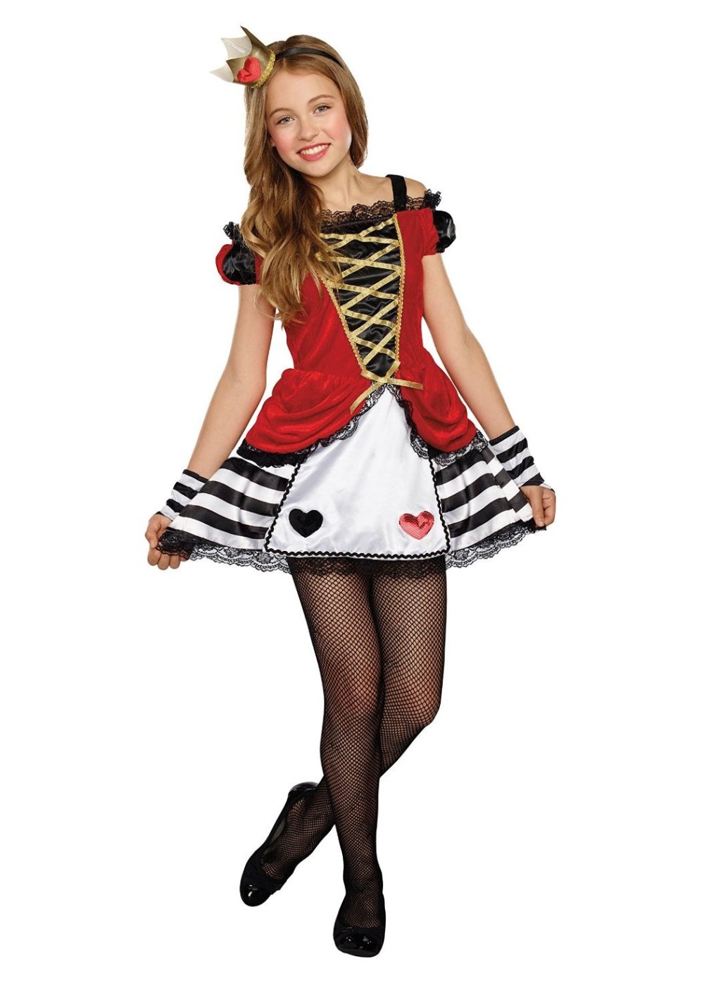 Kids Queen Of Heart Tween Girls Costume