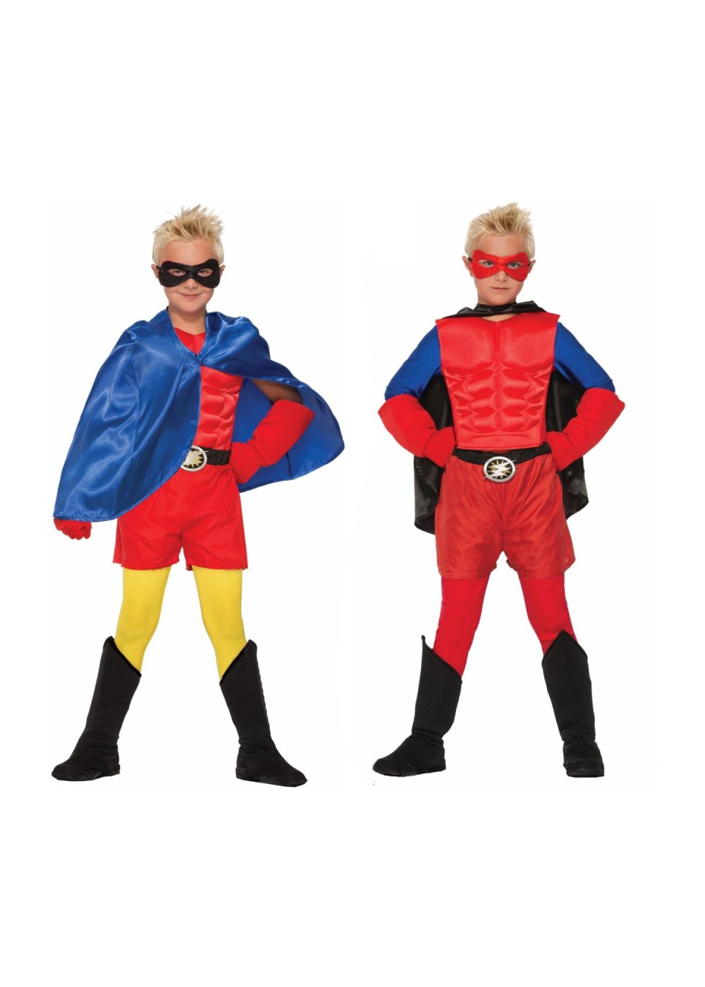 Red And Blue Superhero Boys Costume Set