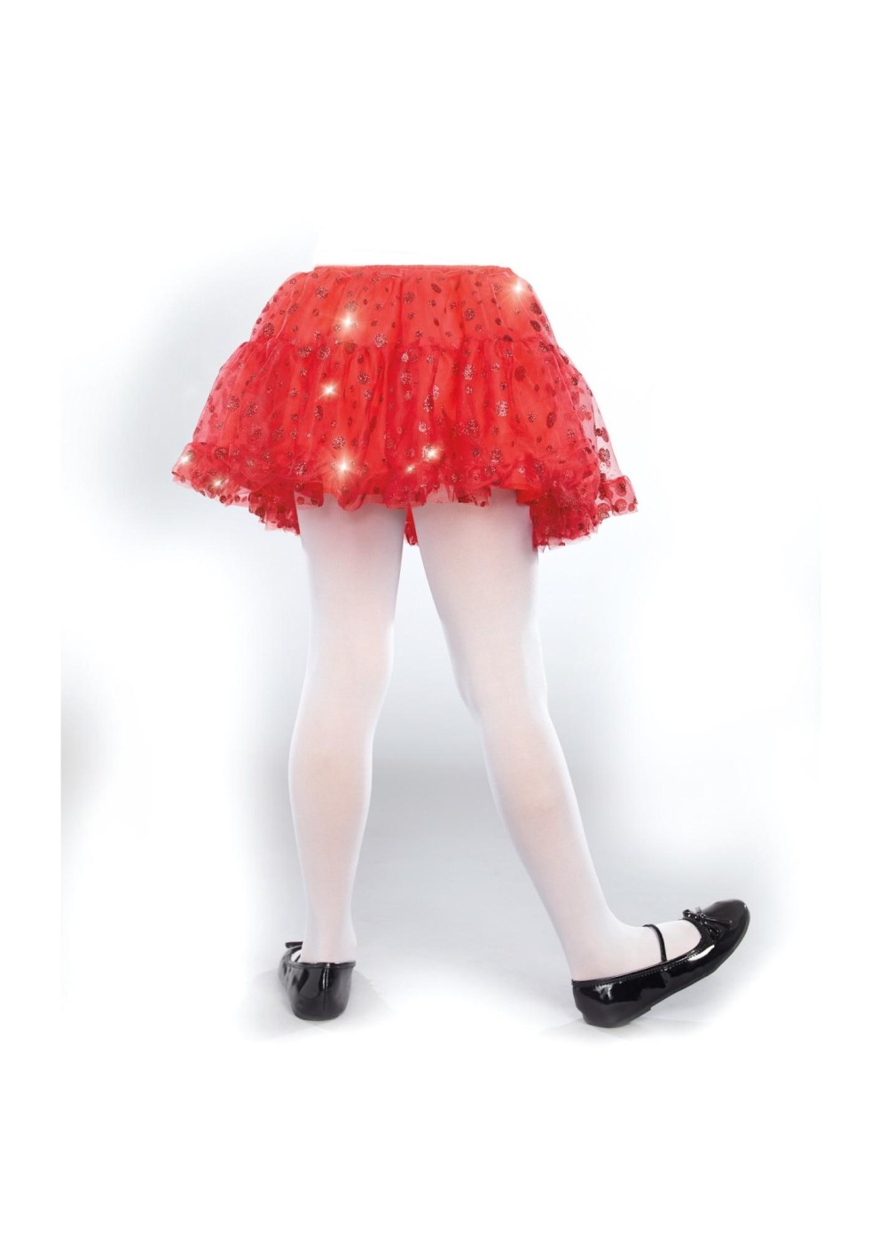 Red Sparkle Girls Petticoat