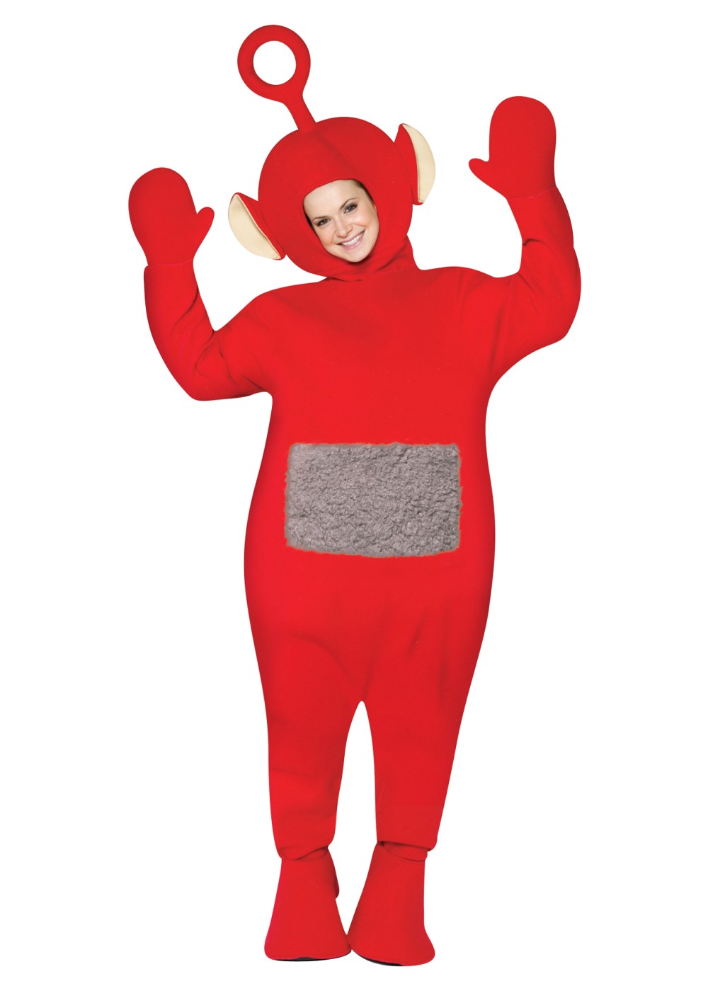 red teletubby toy