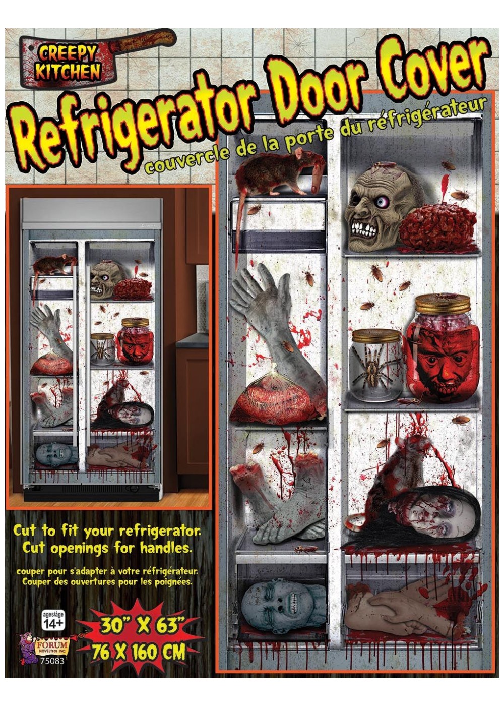 Creepy Kitchen Refrigerator Decor Cover