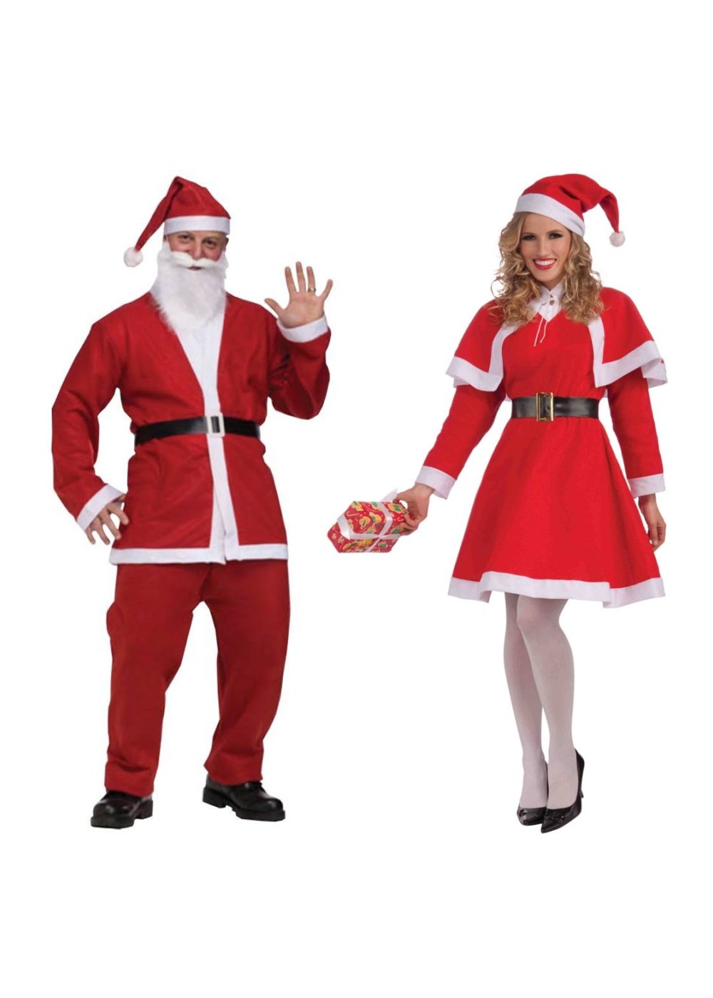 Santa Pub Crawl Men And Miss Santa Women Costumes