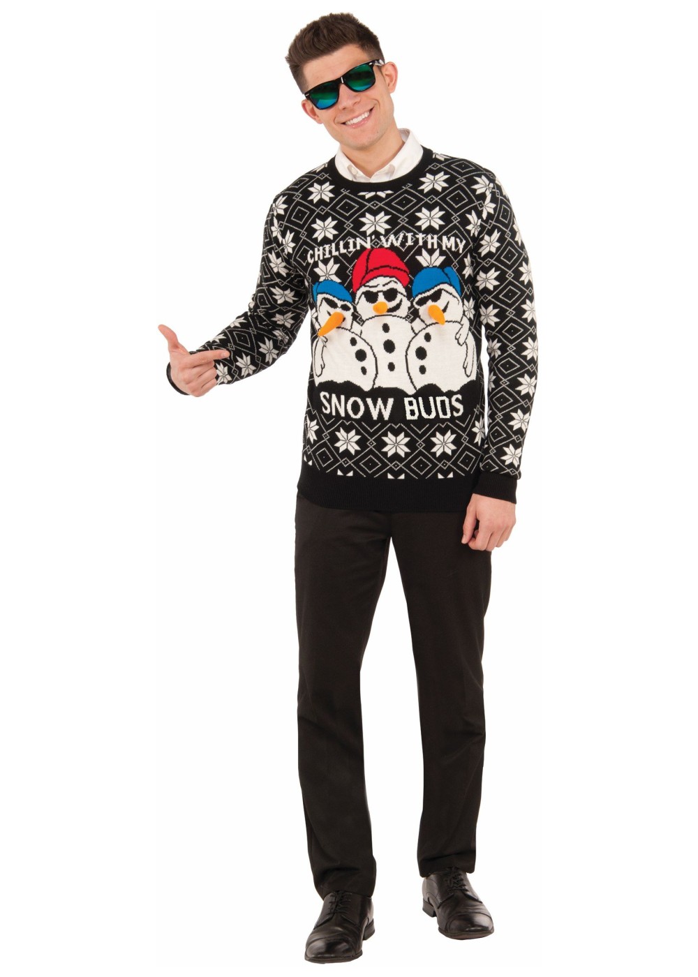 Unisex Ugly Christmas Sweater Winkin