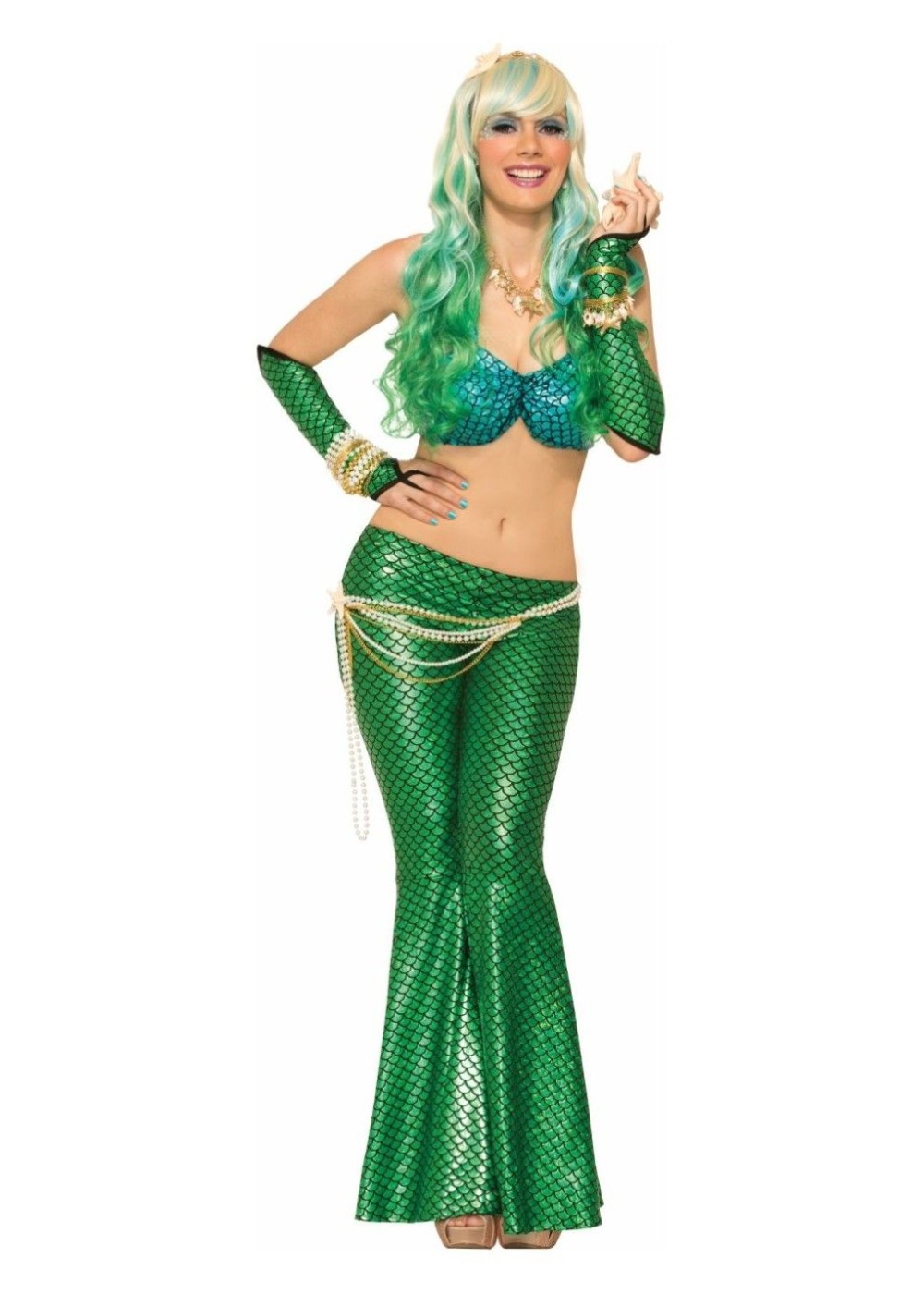 Walking Mermaid Woman Costume Kit